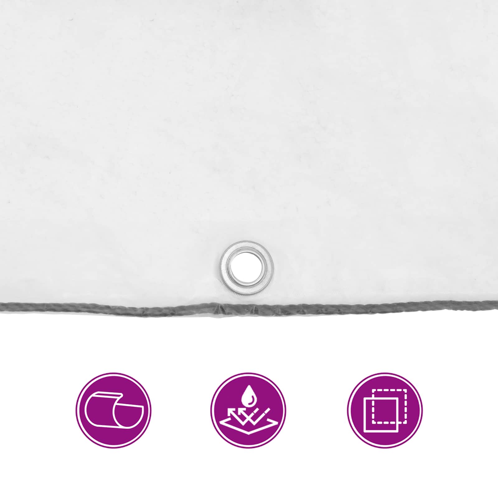 Zeil met Oogjes Doorzichtig 6 x 10 m Polyetheen image 6