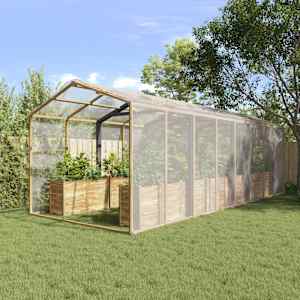 Plachta s oky Transparentní 6 x 10 m Polyethylen - obrázek 1