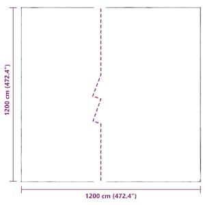 Plachta s oky Transparentní 12 x 12 m Polyethylen - obrázek 10