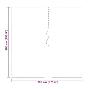 Plachta s oky Transparentní 7 x 5 m Polyethylen - obrázek 10