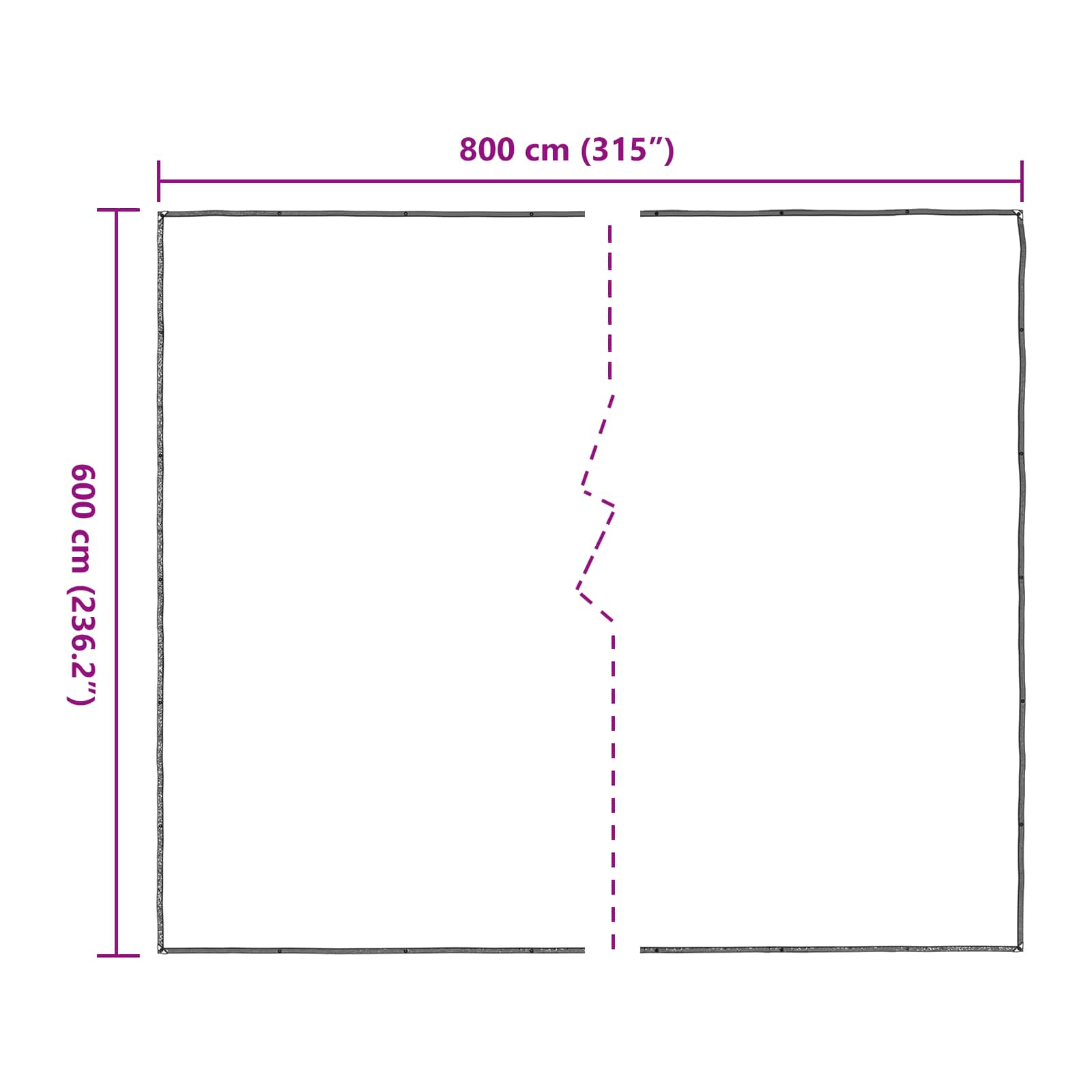 Zeil met Oogjes Doorzichtig 6 x 8 m Polyetheen image 10