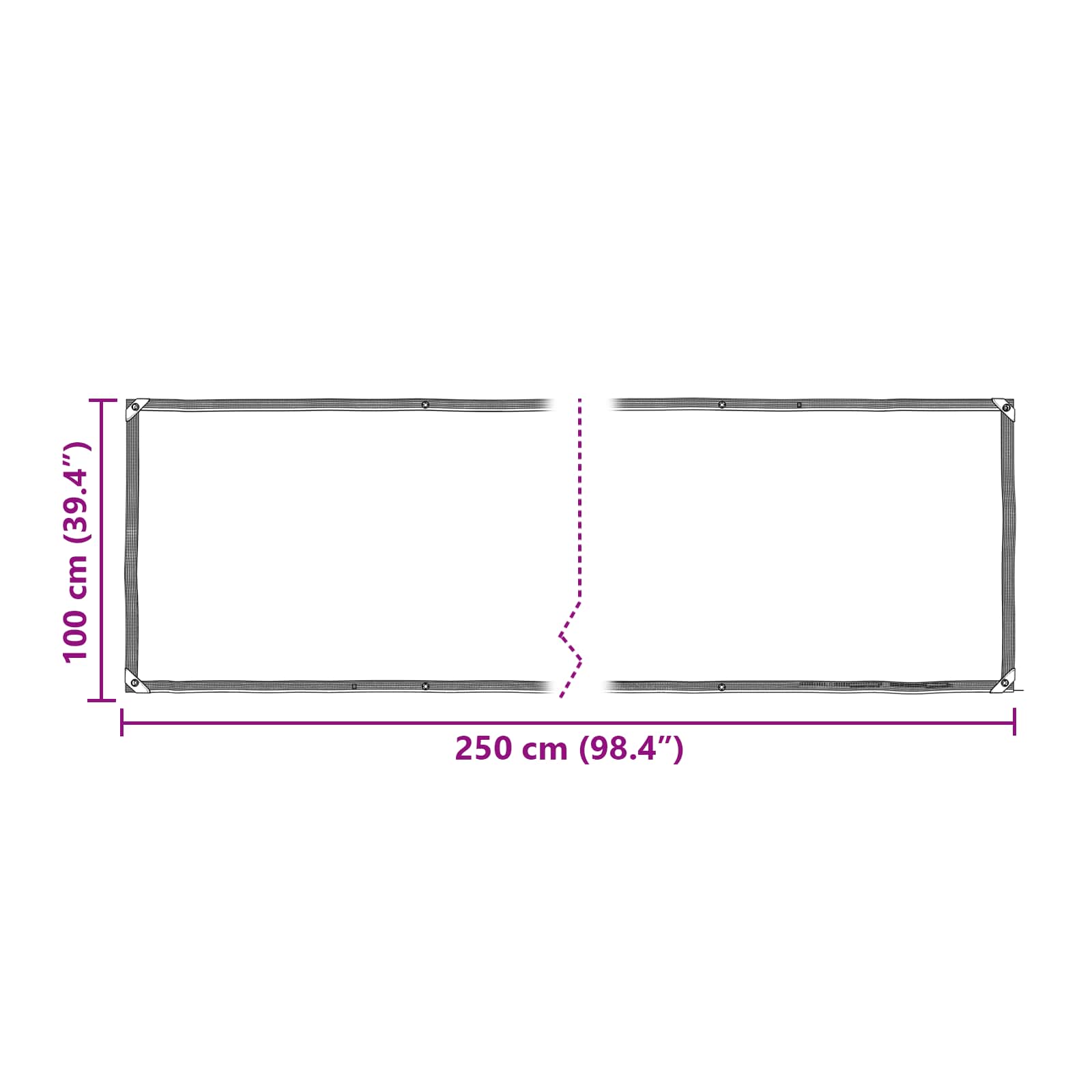 Plantenhoes Doorzichtig 2,5 x 1 m PE image 10