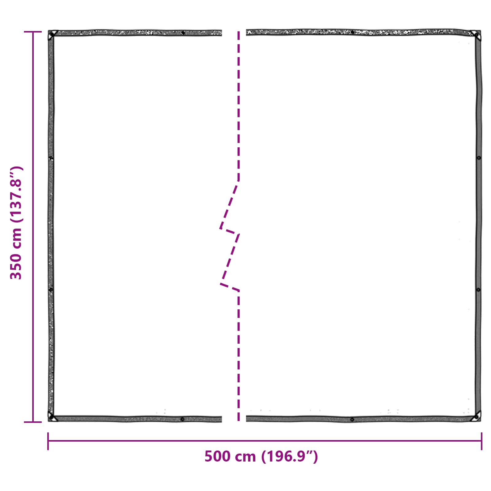 Plantenhoes Doorzichtig 5 × 3,5 m PE image 4