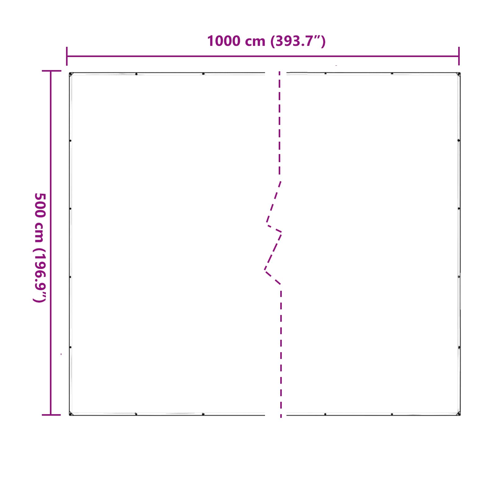 Zeil met Oogjes Doorzichtig 5 x 10 m Polyetheen image 10