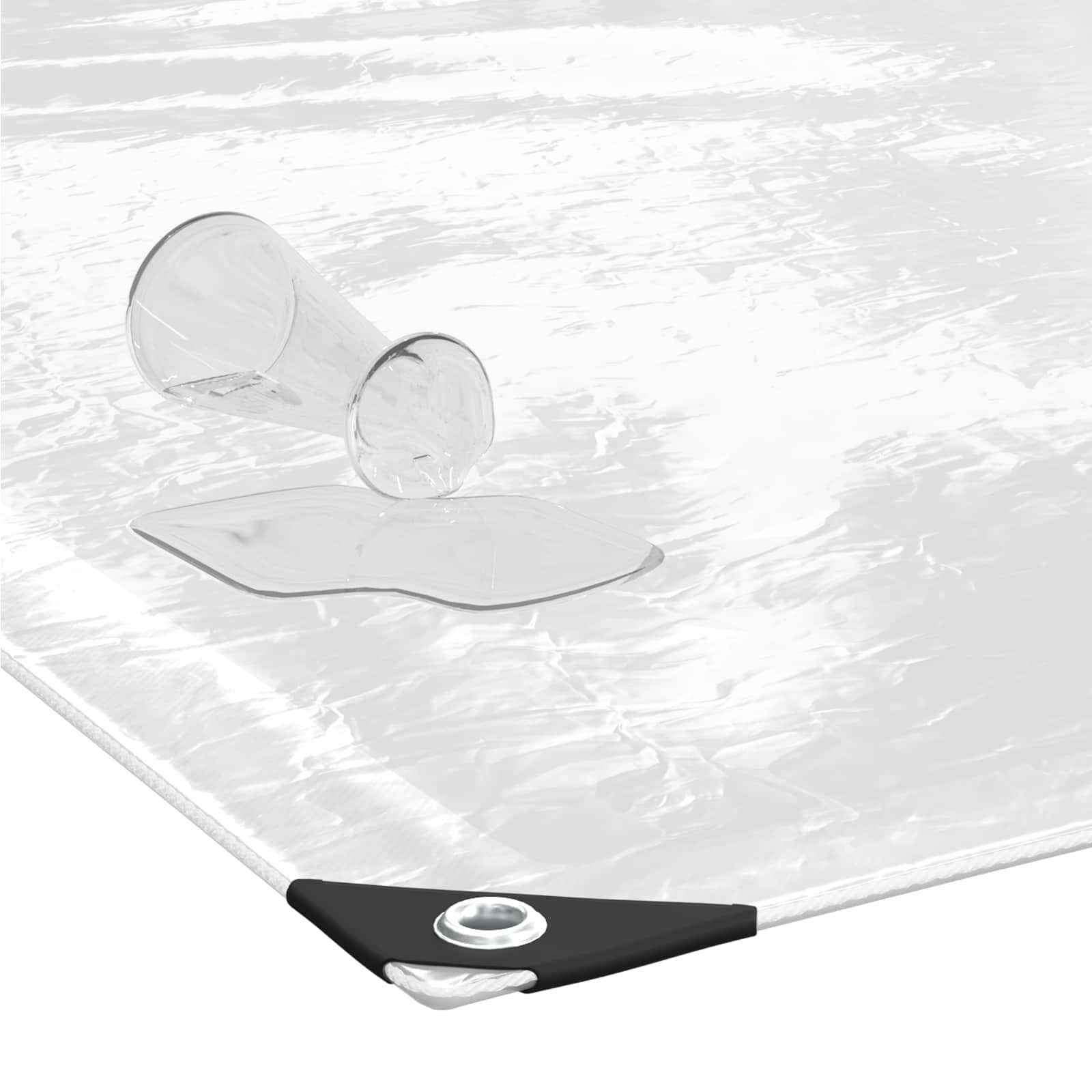 Zeil met Oogjes Doorzichtig 5 x 12 m Polyetheen image 8