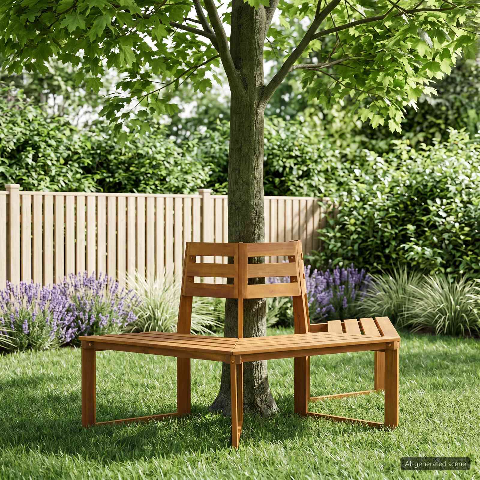 vidaXL Trädbänk 160 x 70 x 86 cm Massivt Akaciaträ Naturlig halvrund