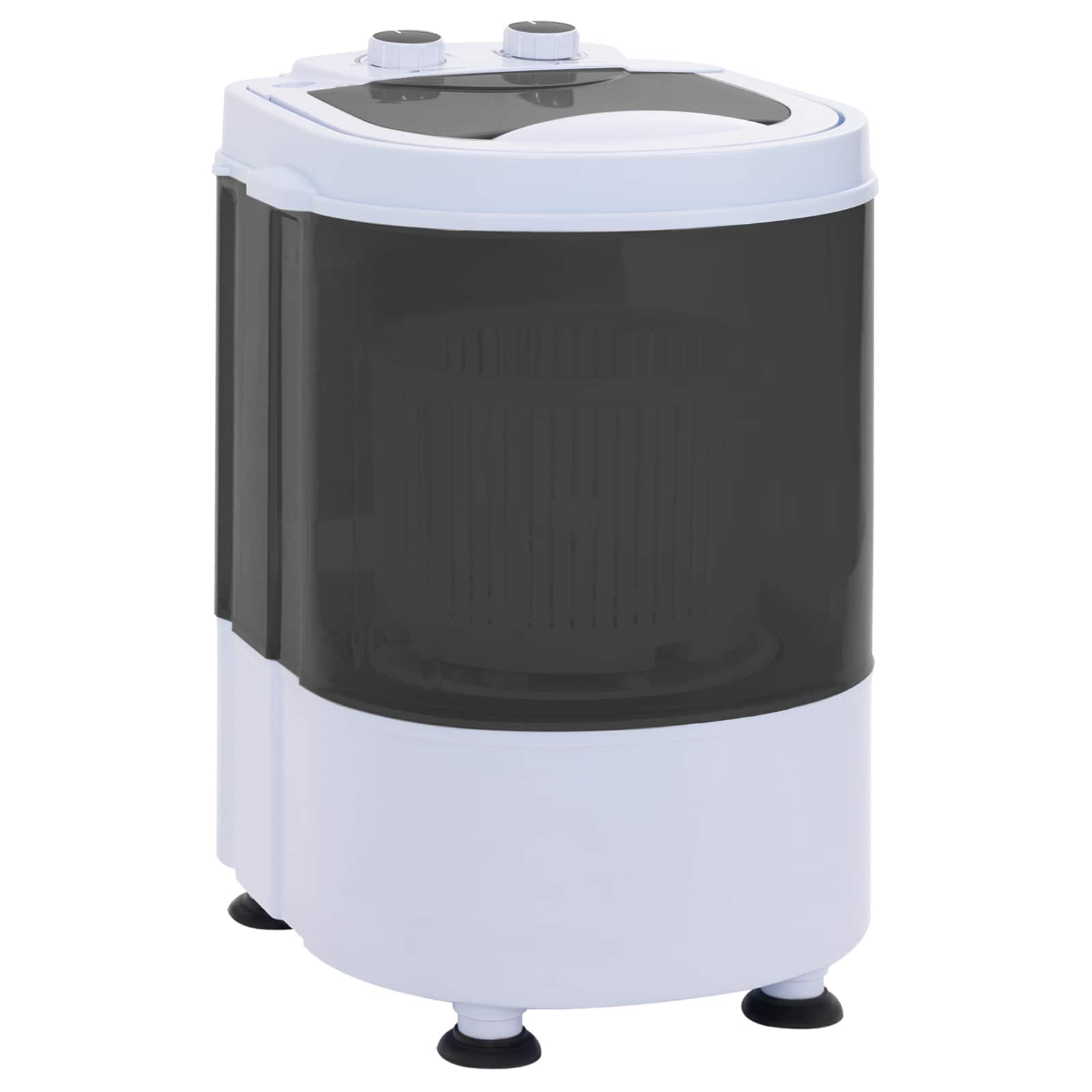 Mini Wasmachine met Enkele Wasbak 2,6 kg Zwart en Wit image 2