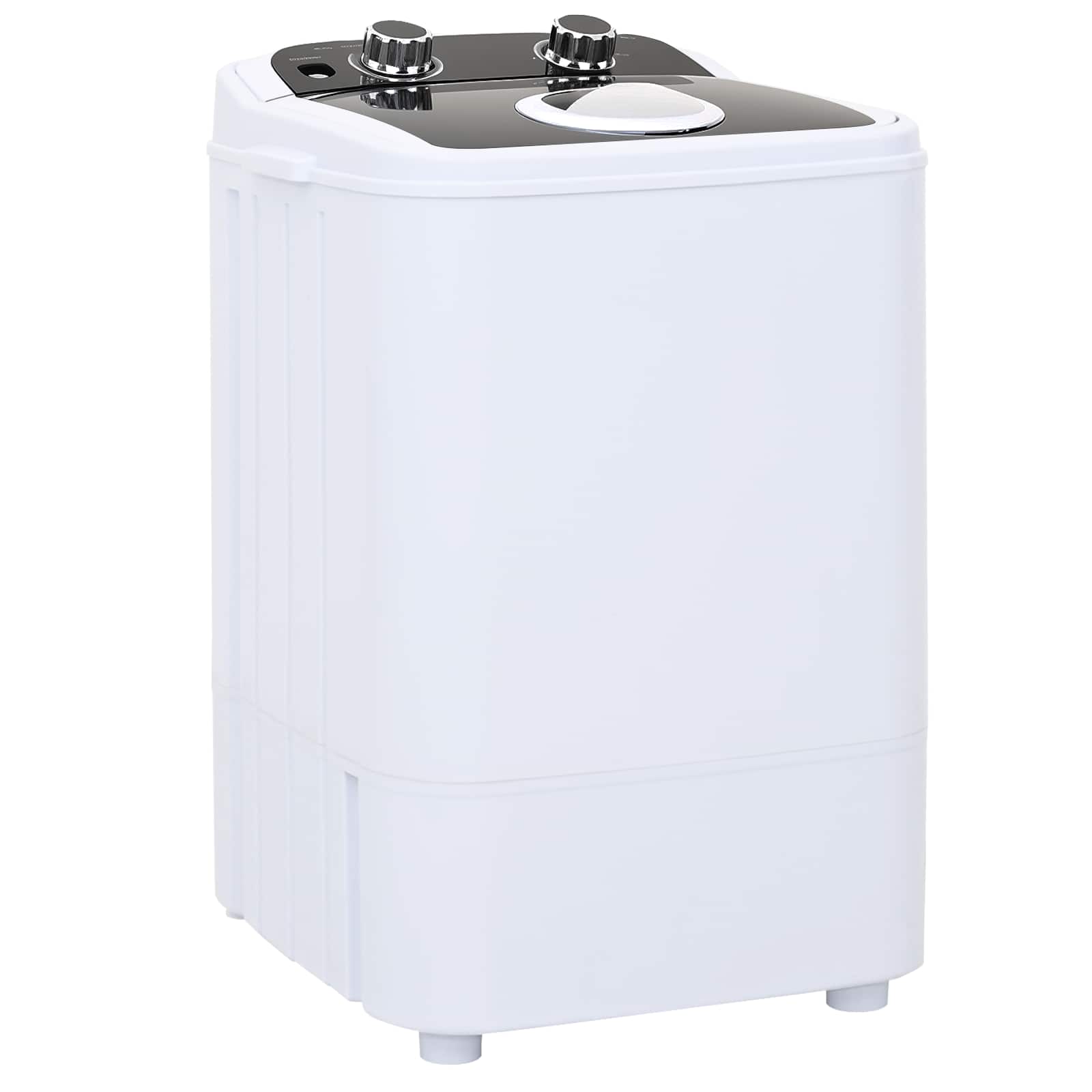 Mini Wasmachine met Enkele Wasbak 4,6 kg Zwart en Wit image 2