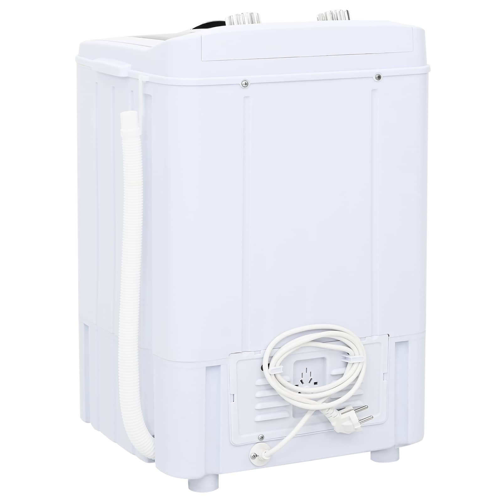 Mini Wasmachine met Enkele Wasbak 4,6 kg Zwart en Wit image 4