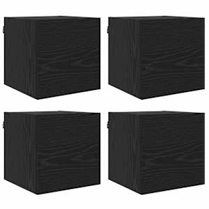 Nástěnný TV kabinet Nástěnný 4 pcs Černý dub 30,5 x 30 x 30 cm - obrázek 2
