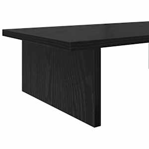 Stojan na monitor Černý dub 100 x 27 x 15 cm Kompozitní dřevo - obrázek 7