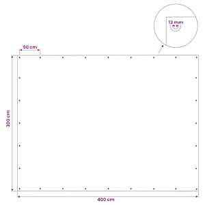 Plachta s oky Zelená 3 x 4 m 140 gsm PE - obrázek 7