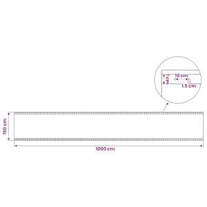 Leno plachta Zelená 1,5 x 10 m 260 gsm PE - obrázek 6