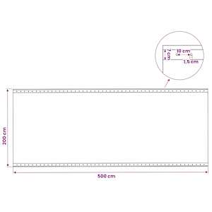 Leno plachta Zelená 2 x 5 m 260 gsm PE - obrázek 6