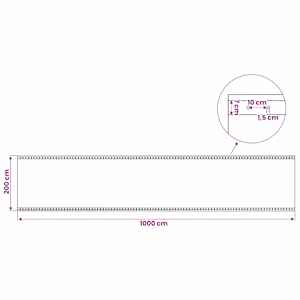 Leno plachta Zelená 2 x 10 m 260 gsm PE - obrázek 6