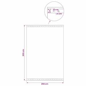 Leno plachta Zelená 3 x 2 m 260 gsm PE - obrázek 6