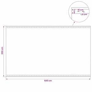 Leno plachta Zelená 3 x 5 m 260 gsm PE - obrázek 6