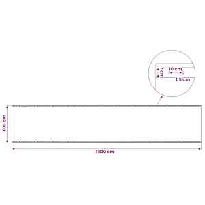 Leno plachta Zelená 3 x 15 m 260 gsm PE - obrázek 6
