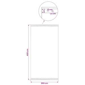 Leno plachta Zelená 4 x 2 m 260 gsm PE - obrázek 6