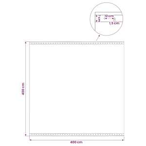 Leno plachta Zelená 4 x 4 m 260 gsm PE - obrázek 6