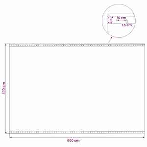 Leno plachta Zelená 4 x 6 m 260 gsm PE - obrázek 6