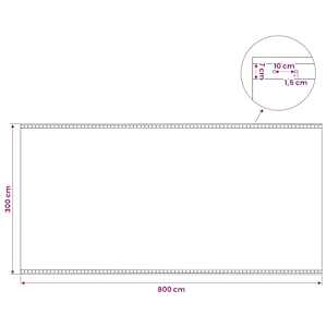 Leno plachta Zelená 4 x 8 m 260 gsm PE - obrázek 6