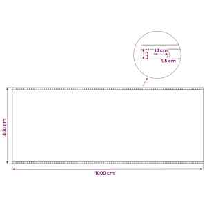 Leno plachta Zelená 4 x 10 m 260 gsm PE - obrázek 6