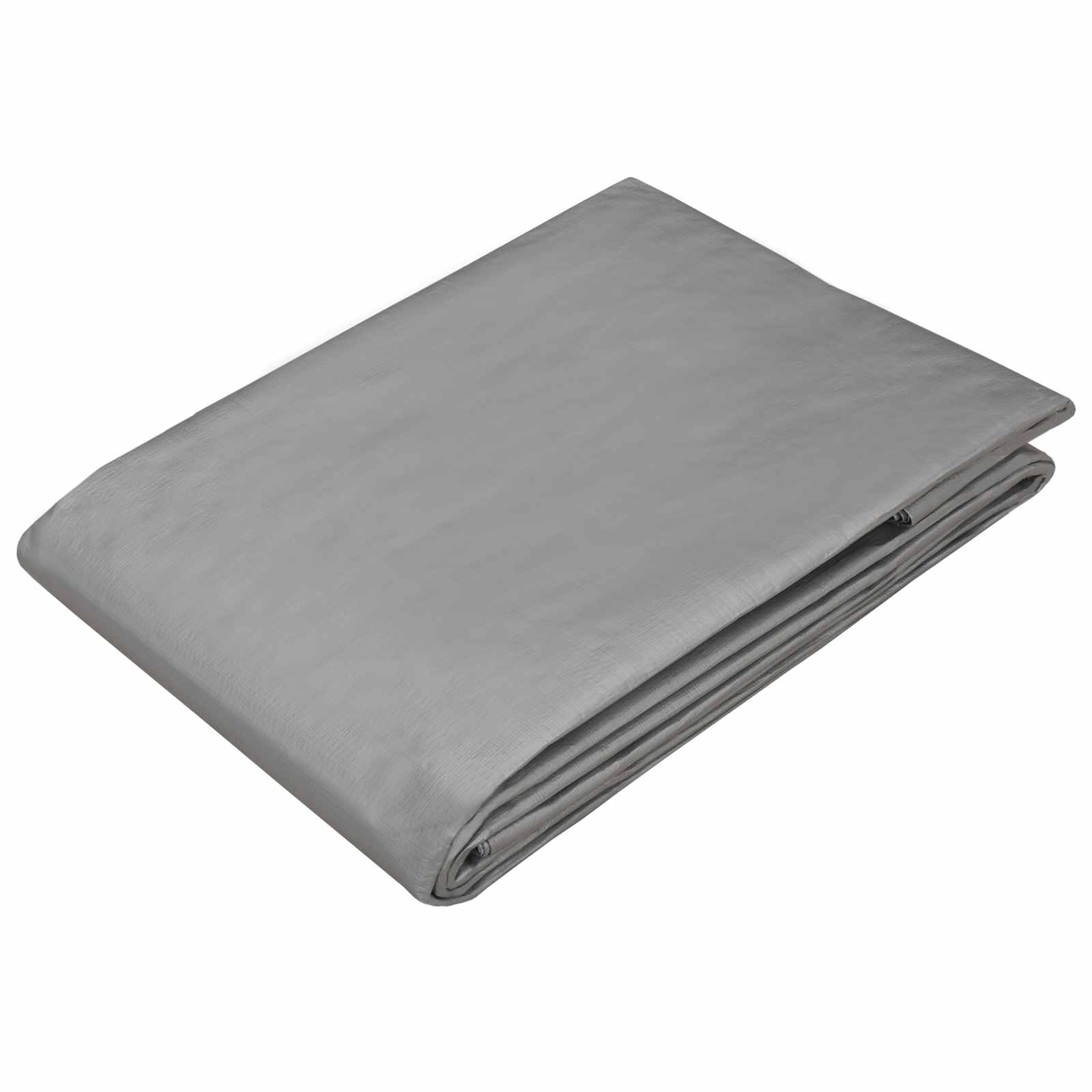 Plane mit Ösen Hellgrau 3 x 3 m 180 gsm PE – Ansicht 3
