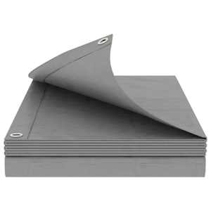 vidaXL Kattekangas aukudega Helehall 2 x 3 m 260 gsm PE