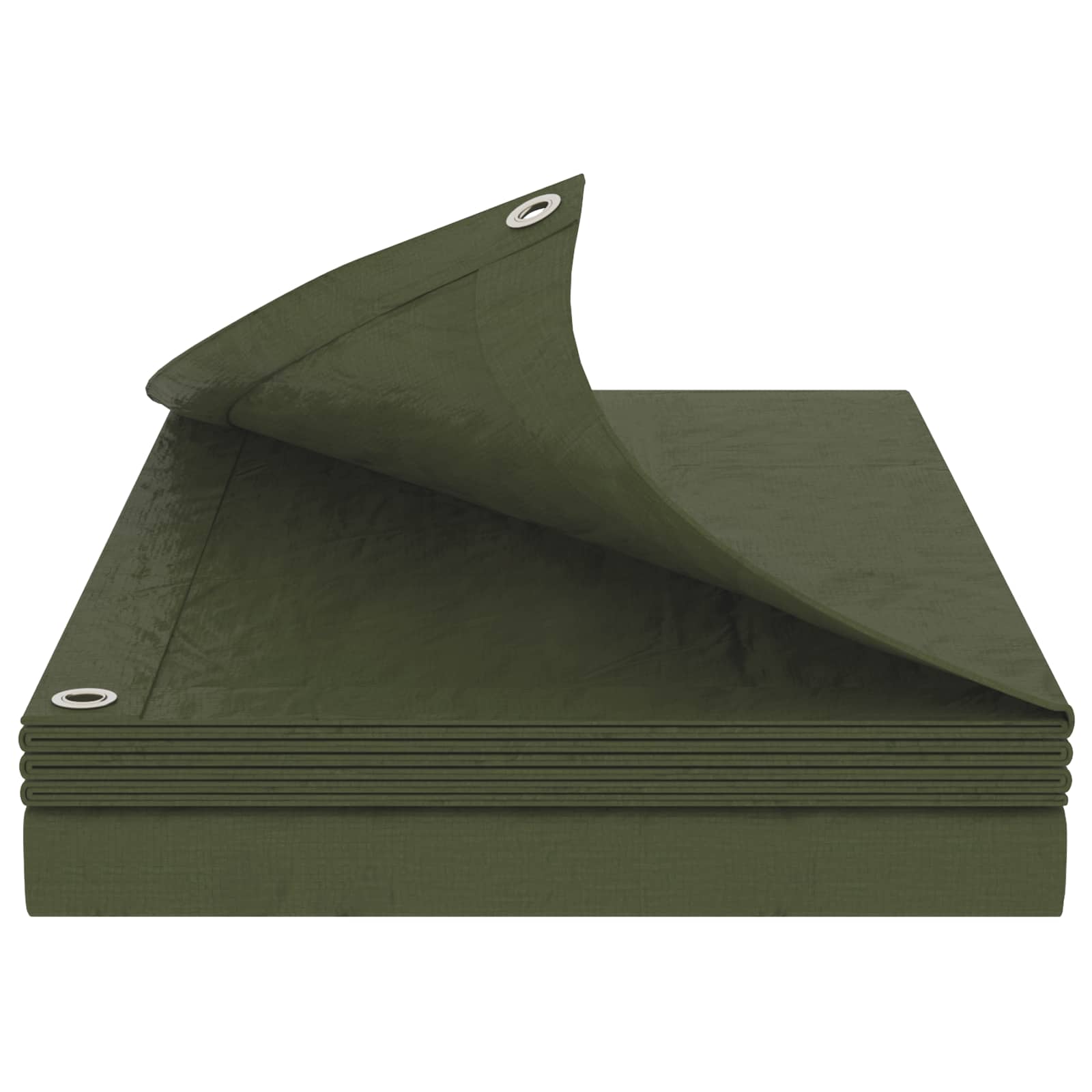 vidaXL Plachta s oky Zelená 4 x 5 m 90 gsm PE