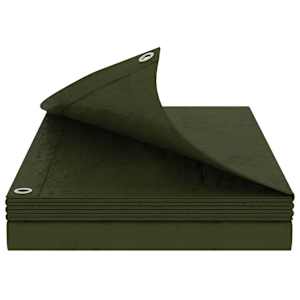 vidaXL Kattekangas aukudega Roheline 2 x 3 m 260 gsm PE