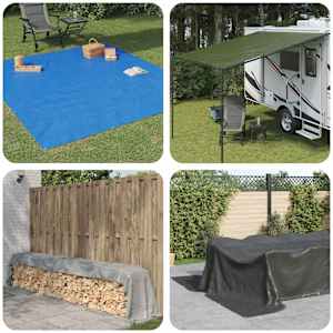 Tarpaulin s očesi Zelena 8 x 8 m 260 gsm PE