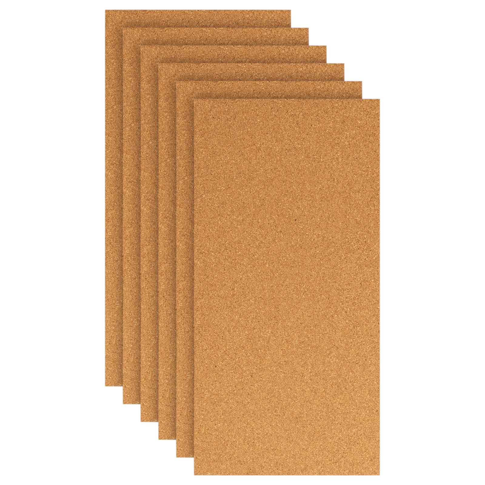 Plošča iz plute 6 pcs 100 x 50 x 1 cm Pluta Rjava - slika 2