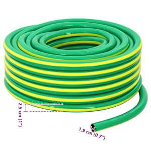 Zahradní hadice 5-vrstvá Zelená a žlutá 3 / 4'' 20 m PVC - obrázek 6