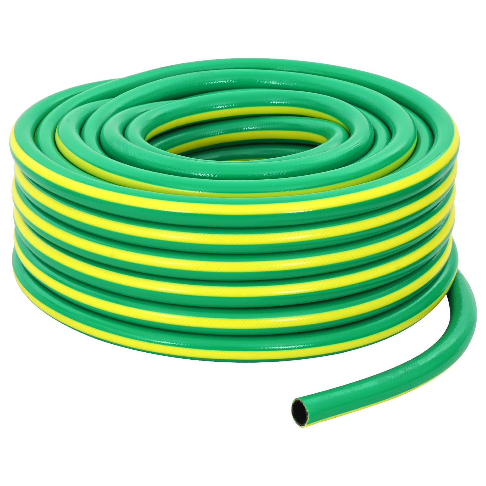 Tuinslang 5-Lags Groen en Geel 1" 50 m PVC