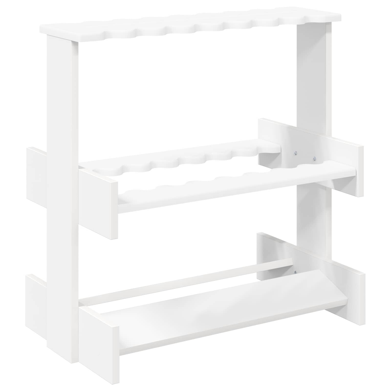 vidaXL Biljardikeppiteline Tekninen puu 60 x 35 x 60 cm valkoinen