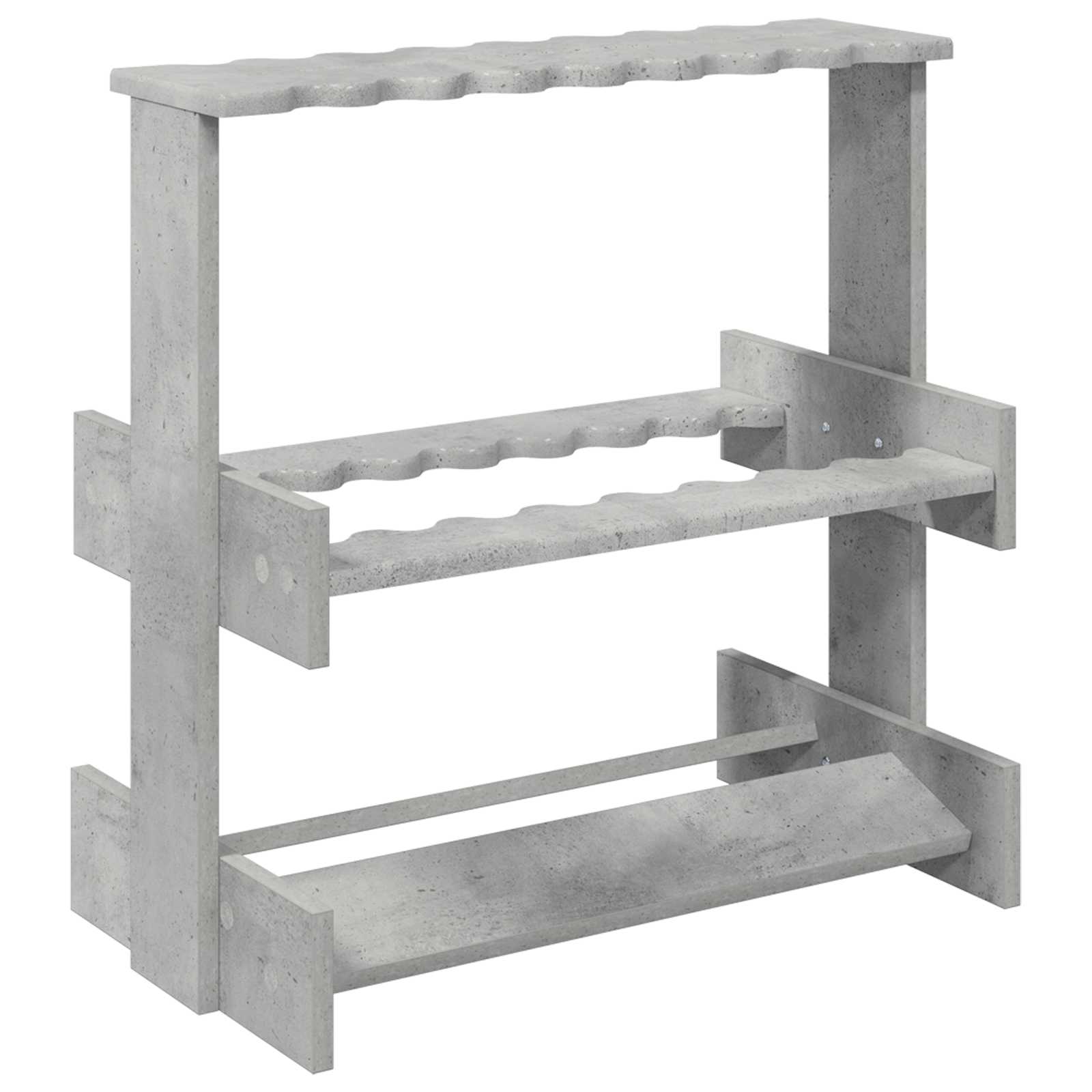 vidaXL Biljardikeppiteline Tekninen puu 60 x 35 x 60 cm Betoninharmaa