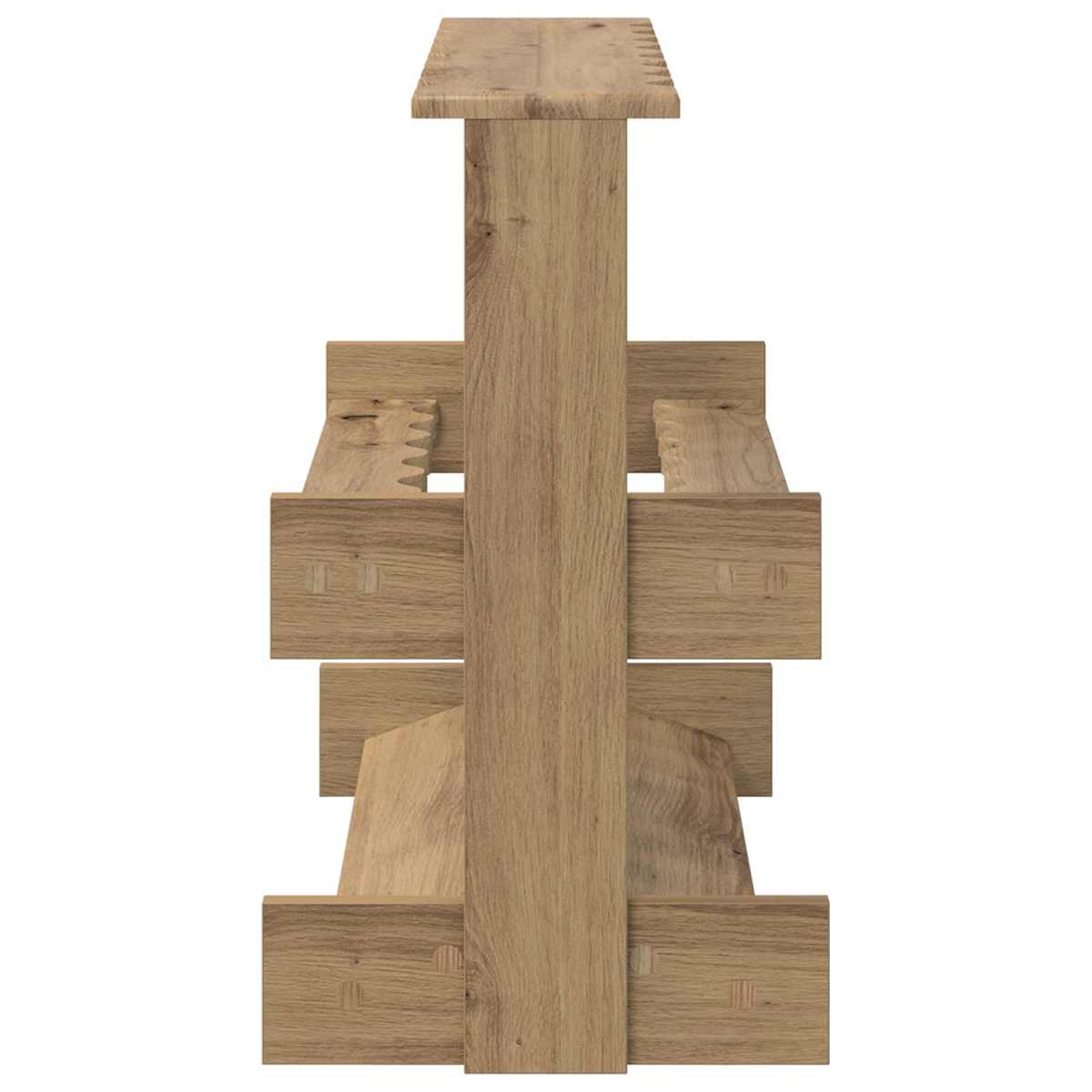 Holder til fiskestang Konstrueret træ 60 x 35 x 60 cm - Billede 5