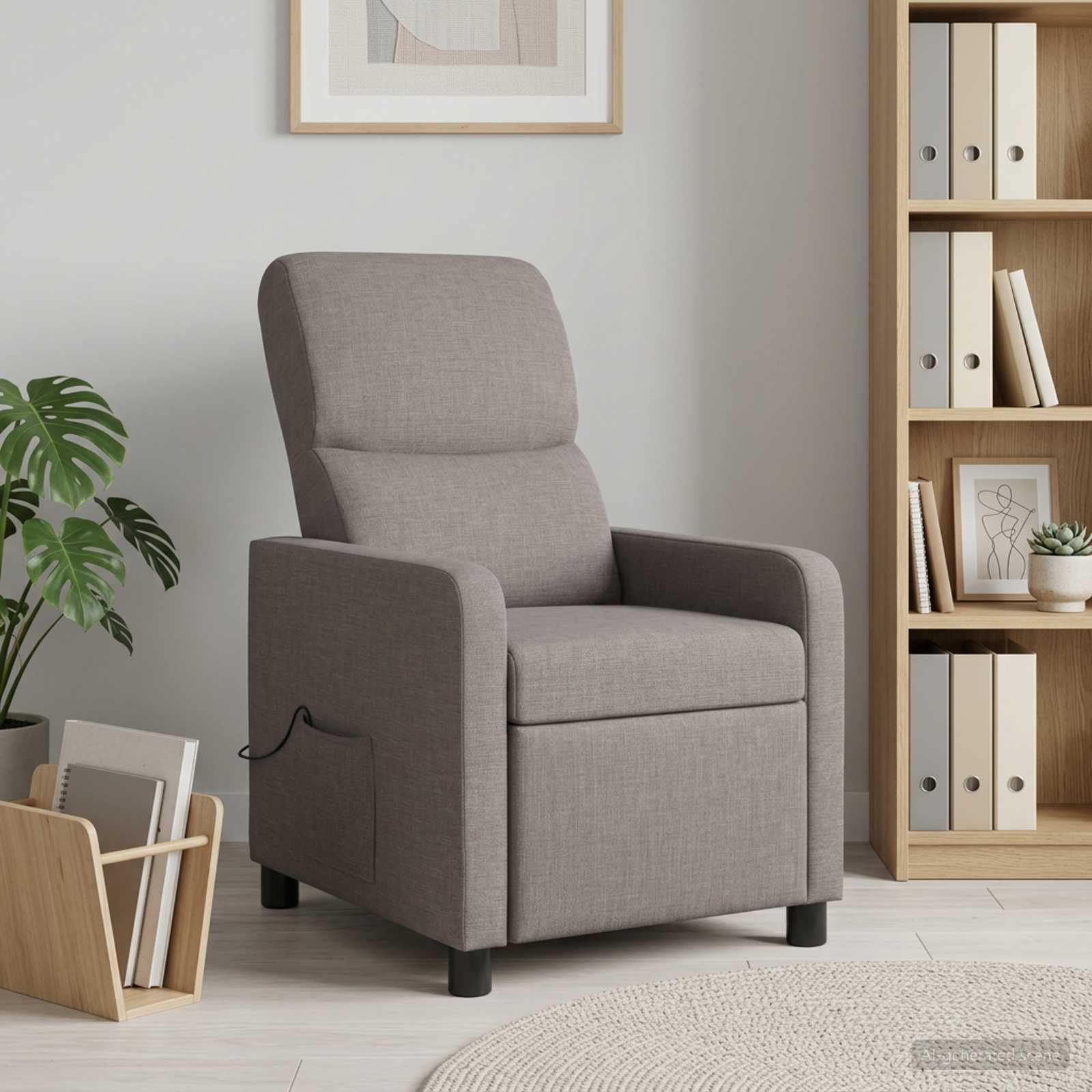 Massagefåtölj Taupe