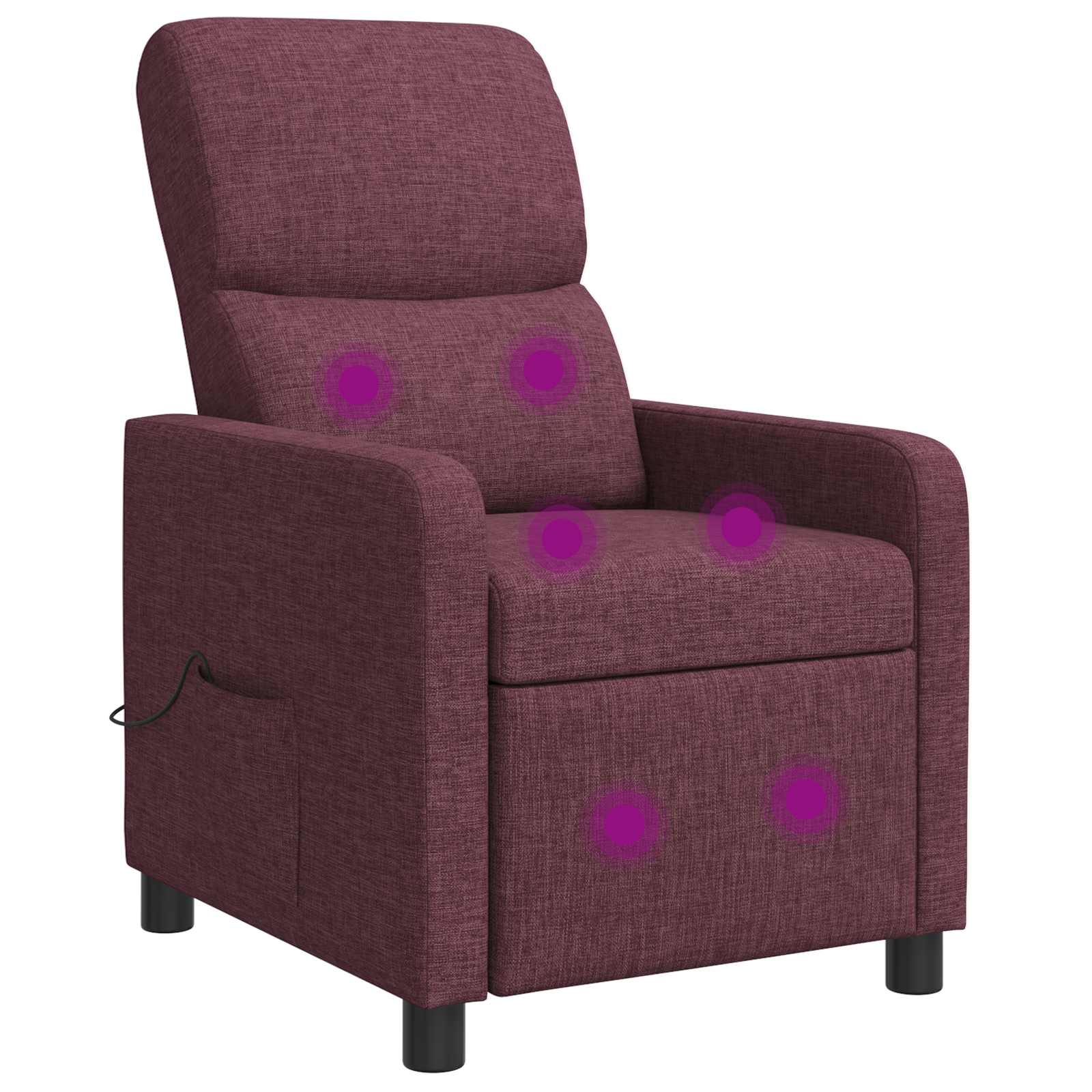 vidaXL Liegesessel Lila Stoff