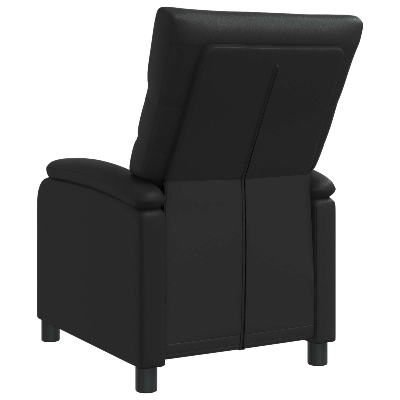 vidaXL Naslanjač Črna Umetno usnje - slika 3