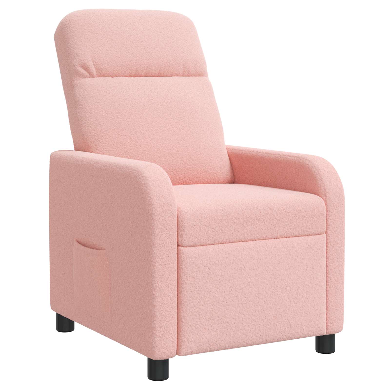 vidaXL Naslanjač Roza Bouclé