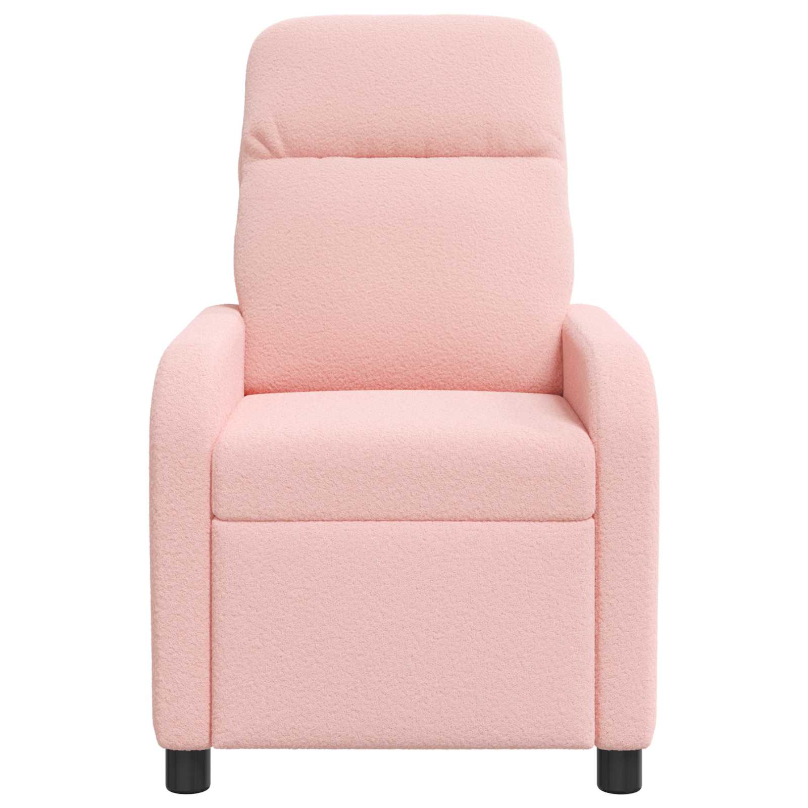 vidaXL Naslanjač Roza Bouclé - slika 2