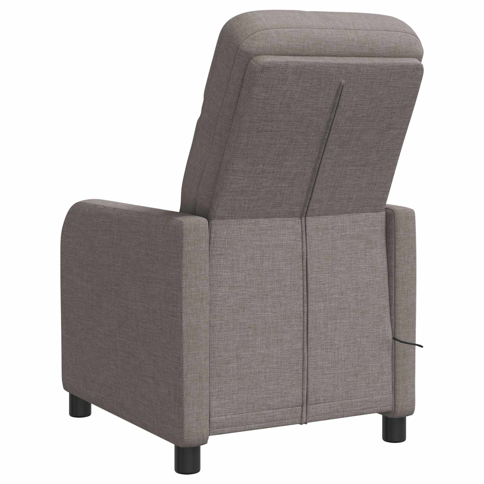 vidaXL Massage Recliner Taupe Stof