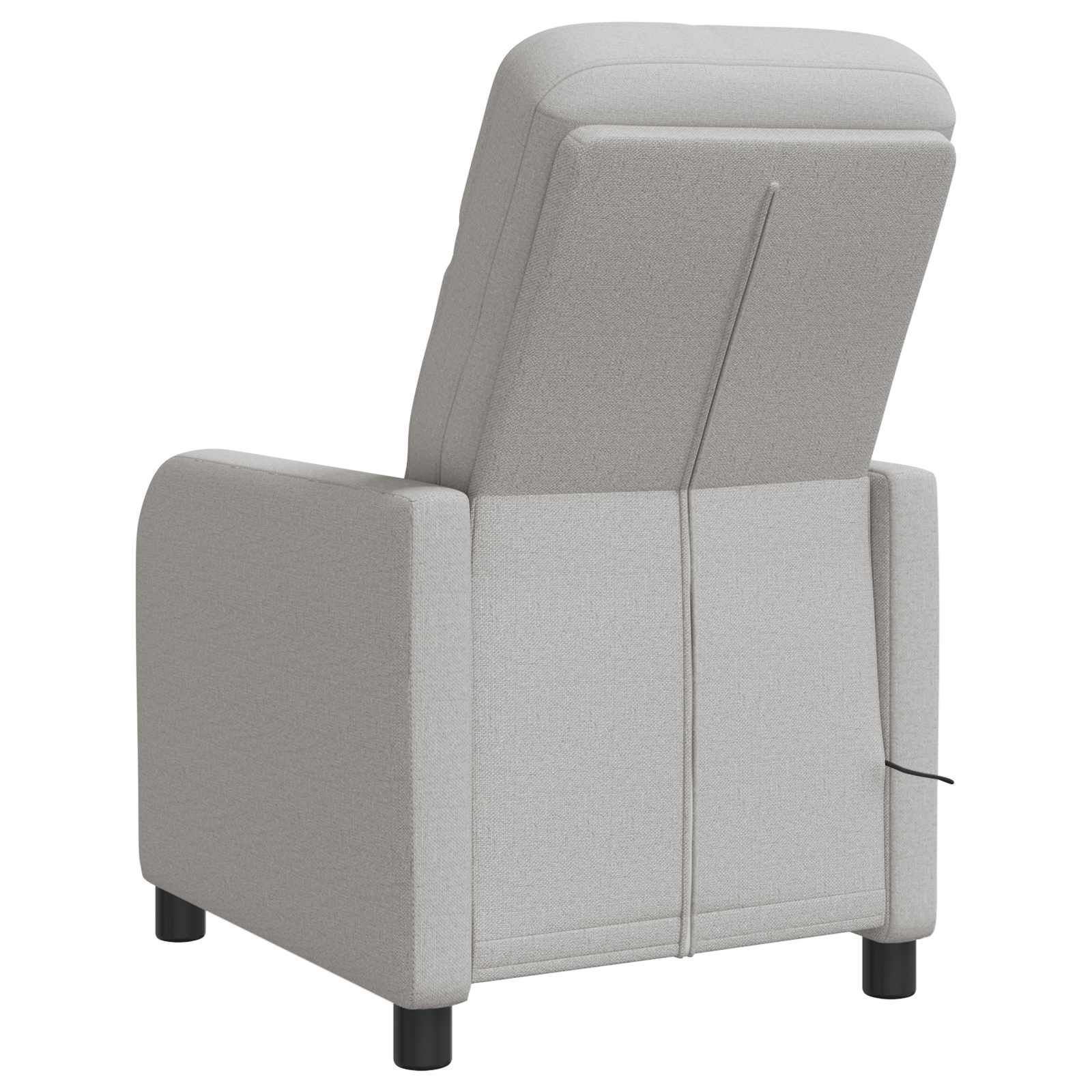 vidaXL Massage Recliner Wolkengrijs Stof