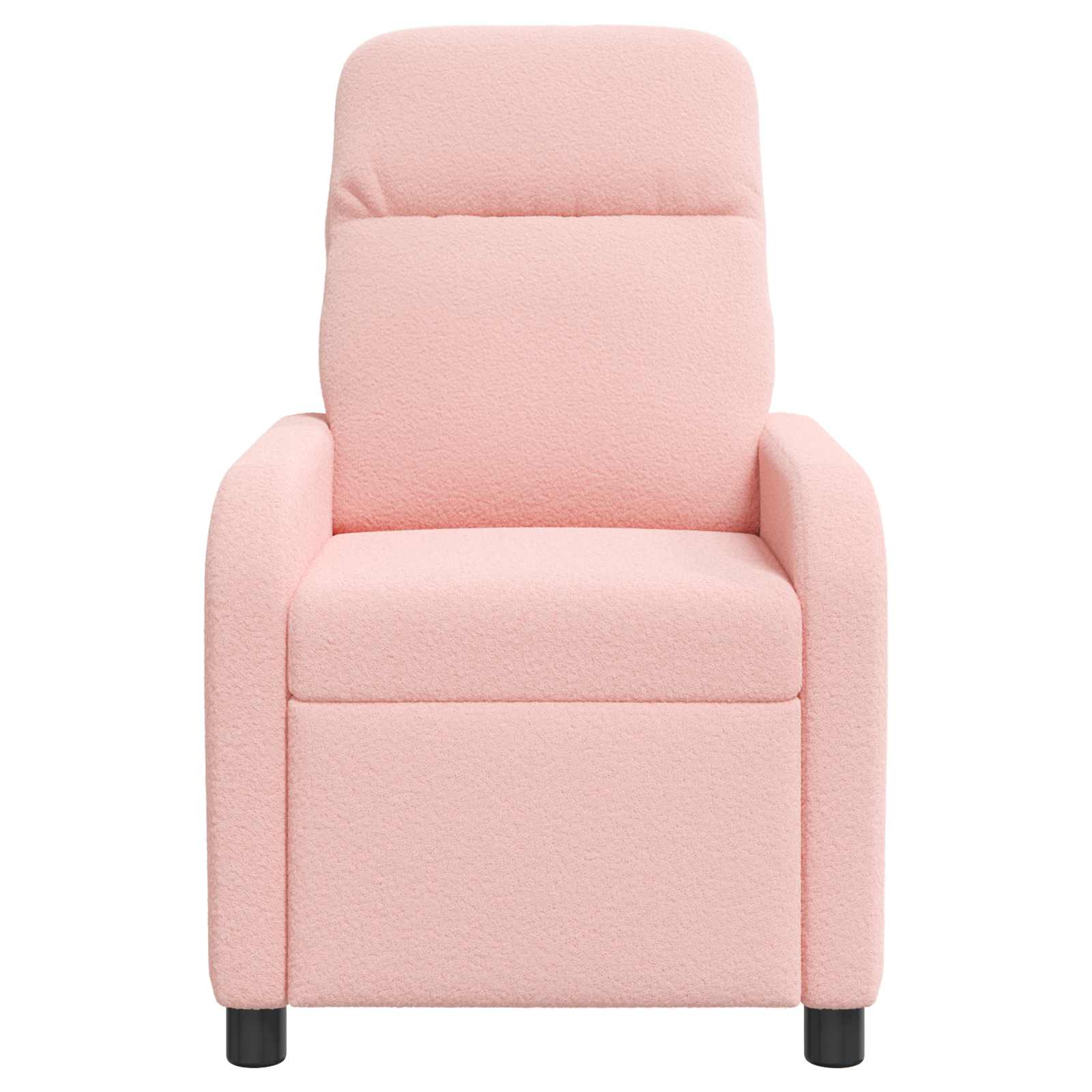 vidaXL Massage Recliner Roze Bouclé