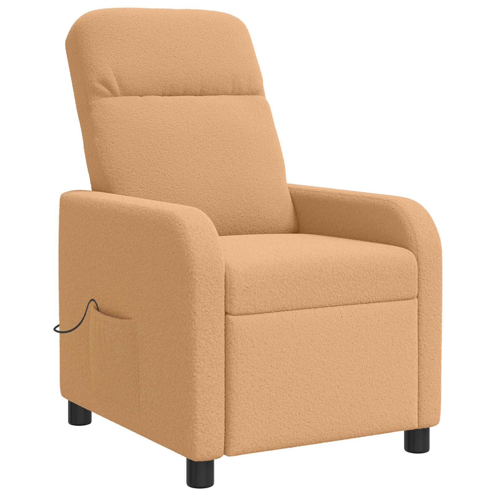 vidaXL Massage Relaxsessel Beige Bouclé – Bild 3