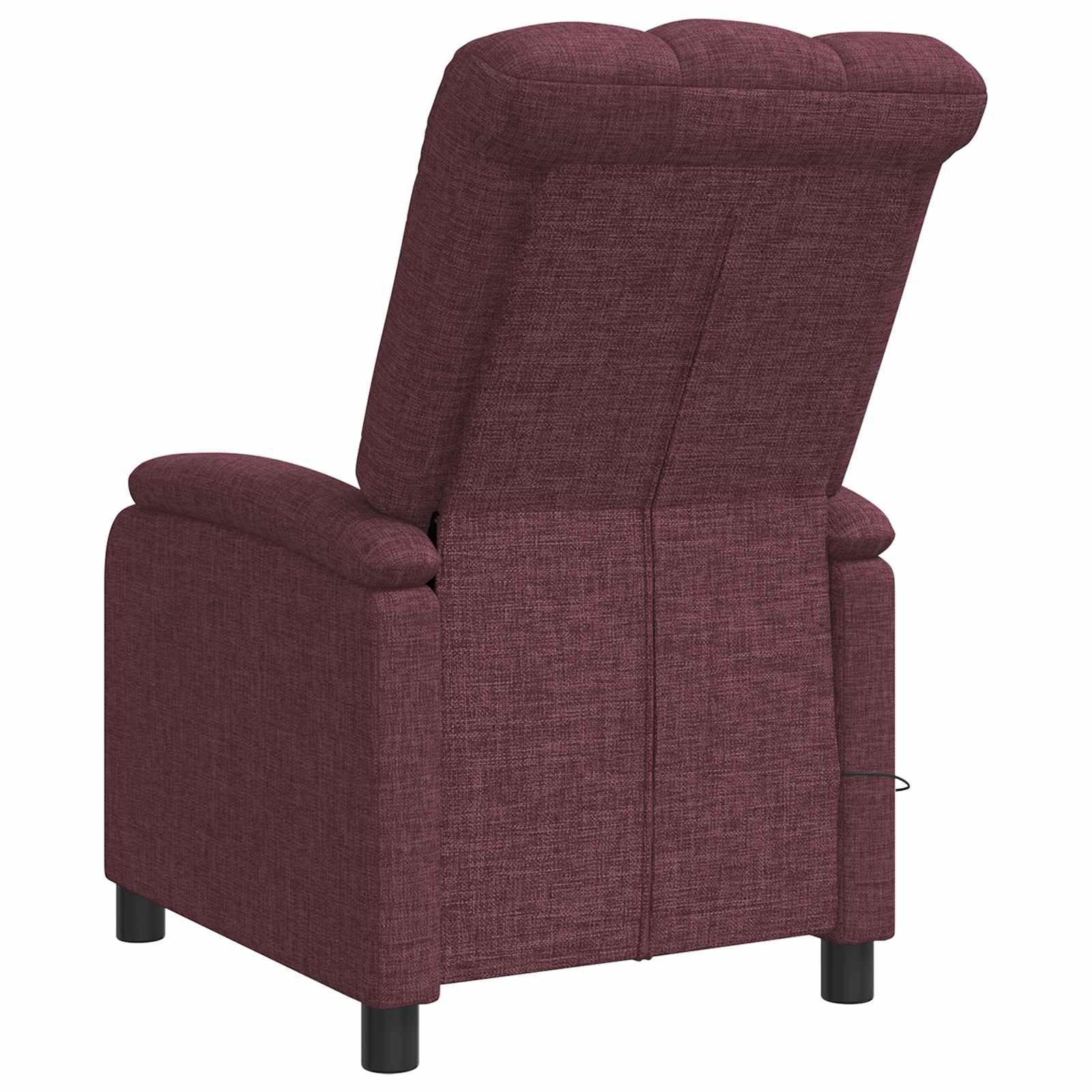 vidaXL Massage Relaxsessel Lila Stoff – Bild 5