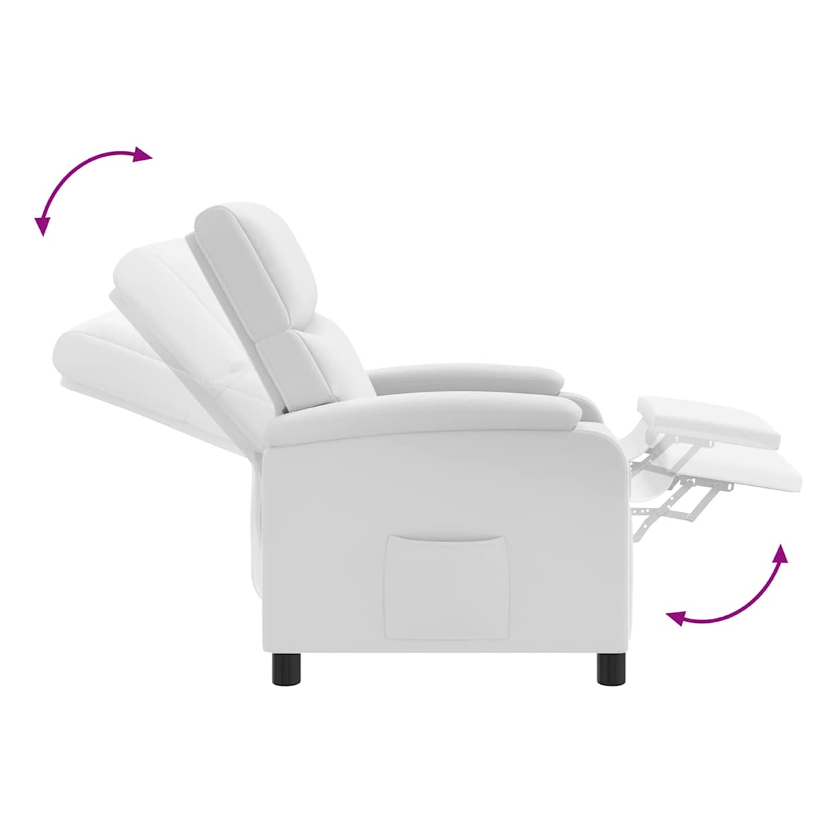 Massage Lænestol Kunstlæder - Billede 9