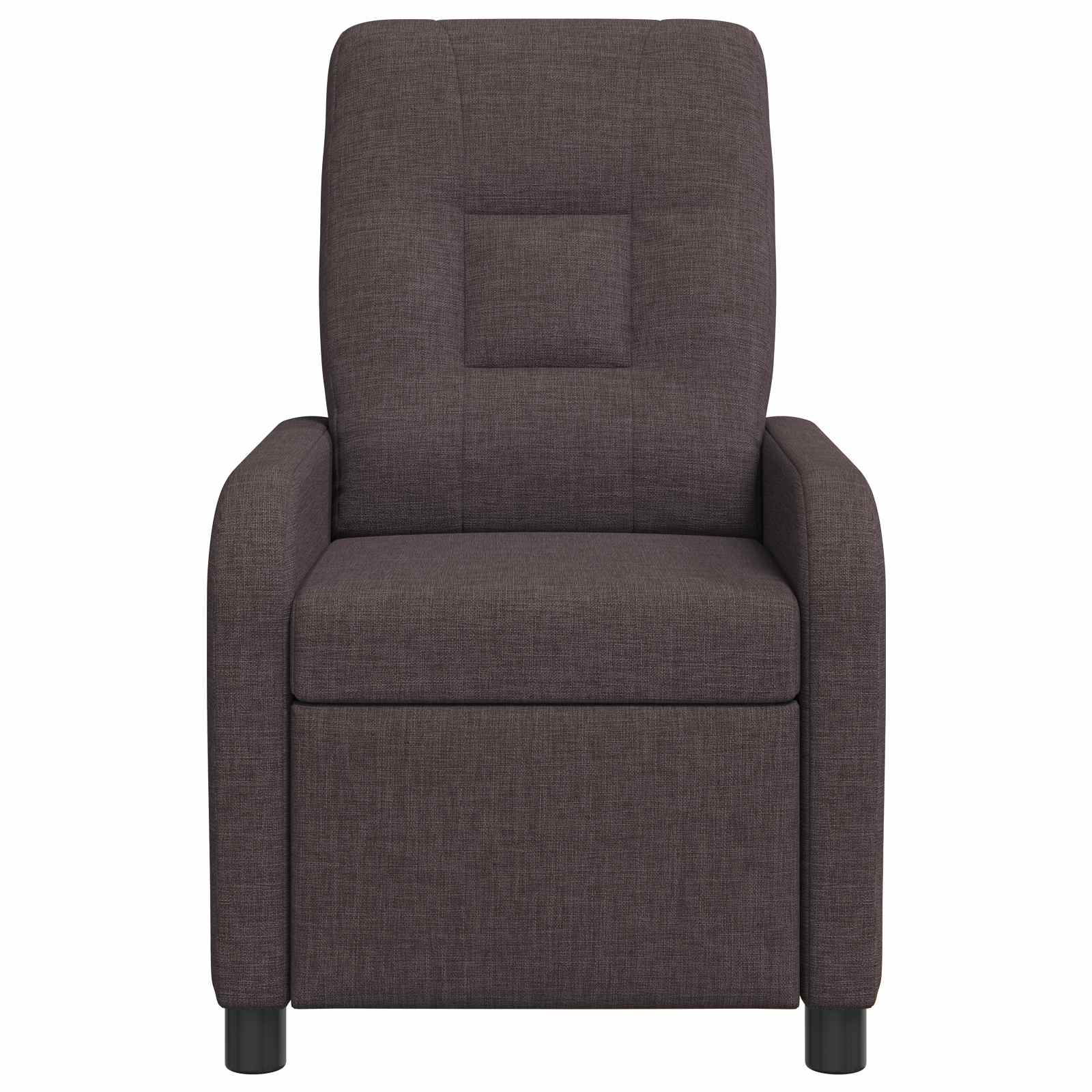 vidaXL Massage Recliner Donkerbruin Stof
